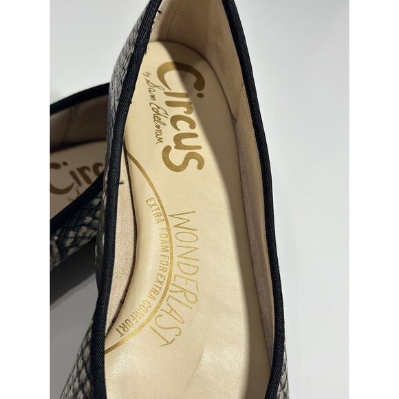 Circus by Sam Edelman Colleen Snake Print Skimmer Ballet Flats Size 6 EUC - Picture 4 of 14